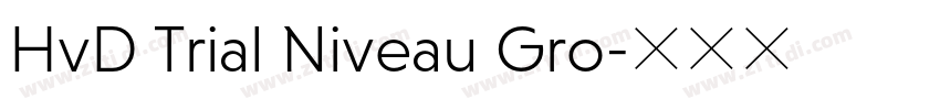 HvD Trial Niveau Gro字体转换